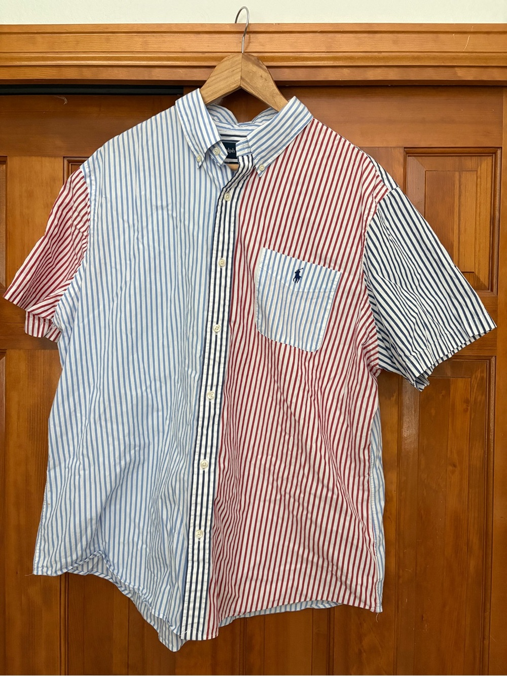 Ralph Lauren Classic Fit Striped Broadcloth Fun Shirt Size XXL